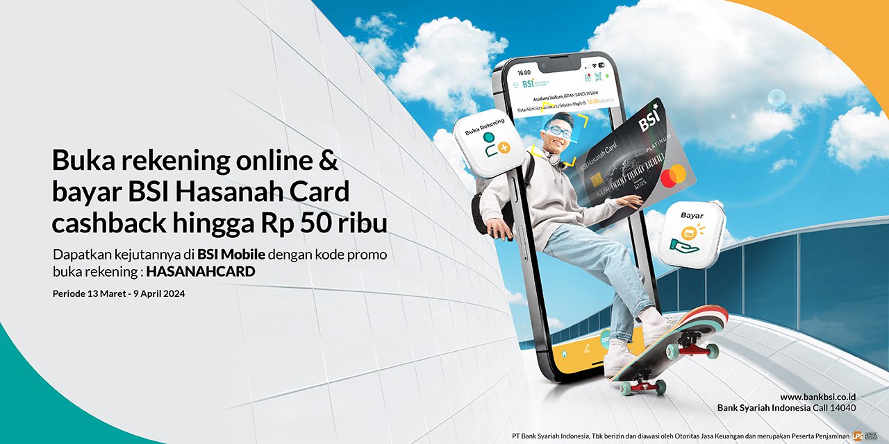 BSI Hasanah Card Cashback - Promo|Bank Syariah Indonesia